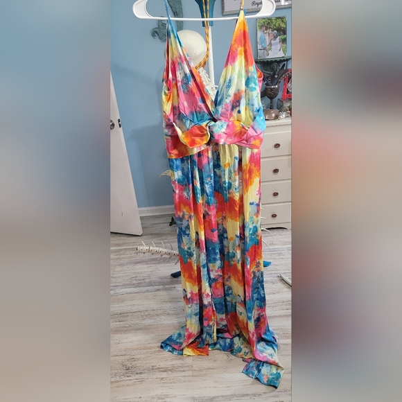 Rainbow Maxi Dress 2X - Picture 4 of 6